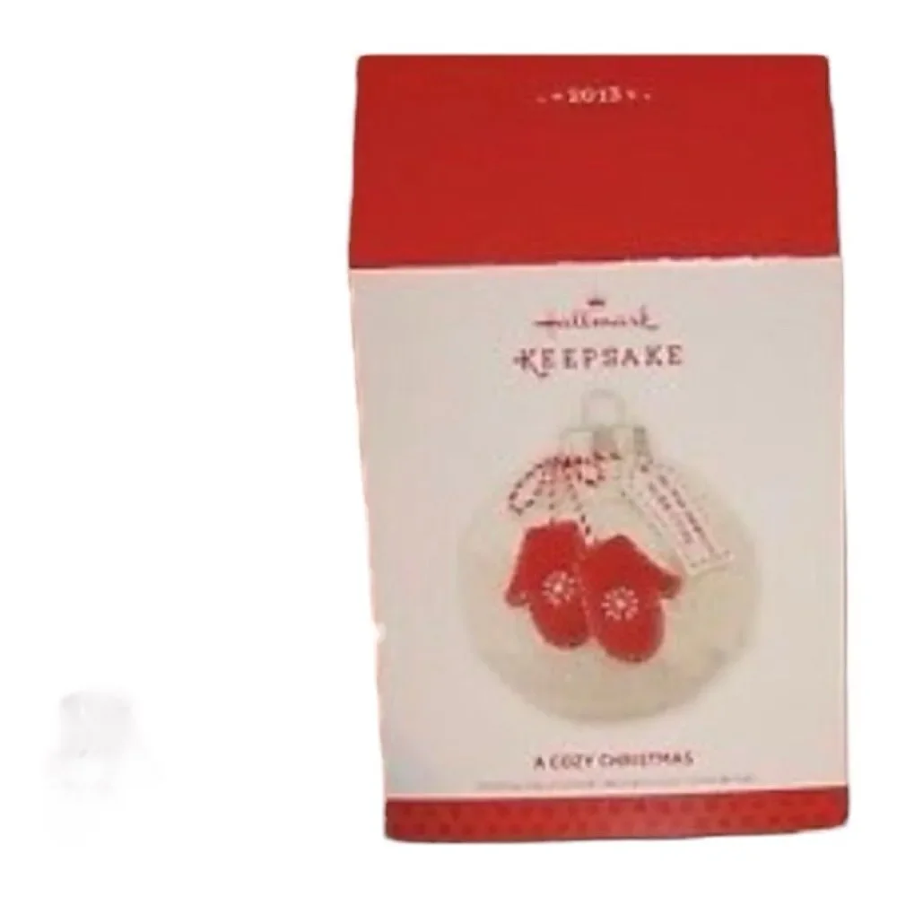 Hallmark Cozy Christmas ornament porcelain Hallmark Keepsake Ornament 2013